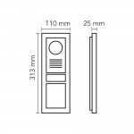 AUDIO 2 X 16 LCD EKRANLI ZİL PANELİ BUS PLUS MEKANİK BUTONLU